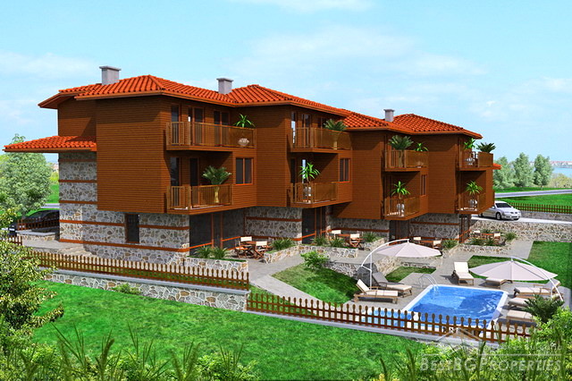 150 m complesso residente bello lontano dalla costa di Sozopol