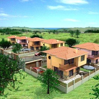 Complesso piccolo con 6 case vicino al mare