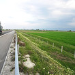 La trama grande di terra su Trakia autostradale
